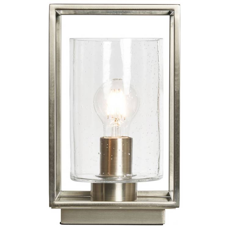 BHS quad cage table lamp satin nickel, imported from the UK