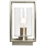 BHS quad cage table lamp satin nickel, imported from the UK