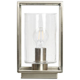BHS quad cage table lamp satin nickel, imported from the UK