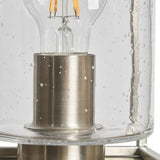 BHS quad cage table lamp satin nickel, imported from the UK