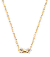 Harrods L'Atelier Nawbar Small Yellow Gold, Diamond and Topaz Lot N91 Warrior Dawn Necklace- Buy online at McGrocer