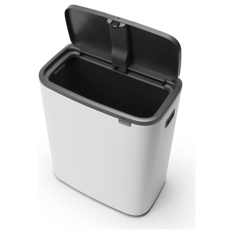 Brabantia 60 litre touch top bin in white (British brand)
