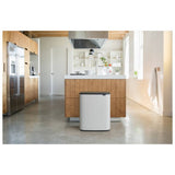 Brabantia 60 litre touch top bin in white (British brand)