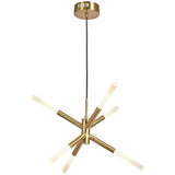 BHS Sputnik brass ceiling light 6 arms, imported from the UK