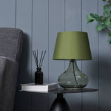Argos BHS Teardrop Glass Table Lamp - Green 34cm- Buy online at McGrocer