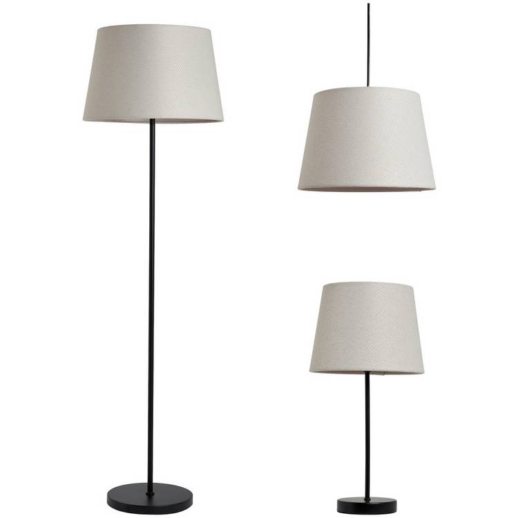 BHS Trinity Set of 3 lamps (British brand)