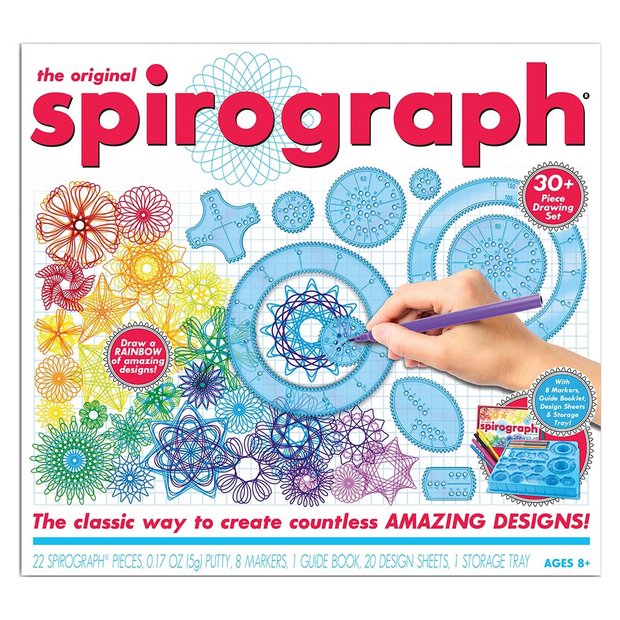 Spirograph original art set with pens and wheels (British brand)