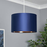 Argos BHS Vera Navy Velvet Easy Fit Lampshade - 30cm- Buy online at McGrocer