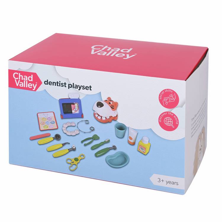 Chad Valley dentist set wooden toy - British product