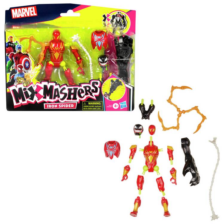 Mixmashers Iron Spider action figure 5 inch, imported from the UK