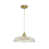 Argos Home petal glass pendant ceiling light brushed brass, imported from the UK