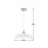 Argos Home petal glass pendant ceiling light brushed brass, imported from the UK