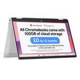 HP Chromebook x360 14in touchscreen laptop - British product