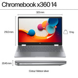 HP Chromebook x360 14in touchscreen laptop - British product
