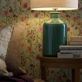 Voyage Maison Elspeth ceramic table lamp base teal (British brand)