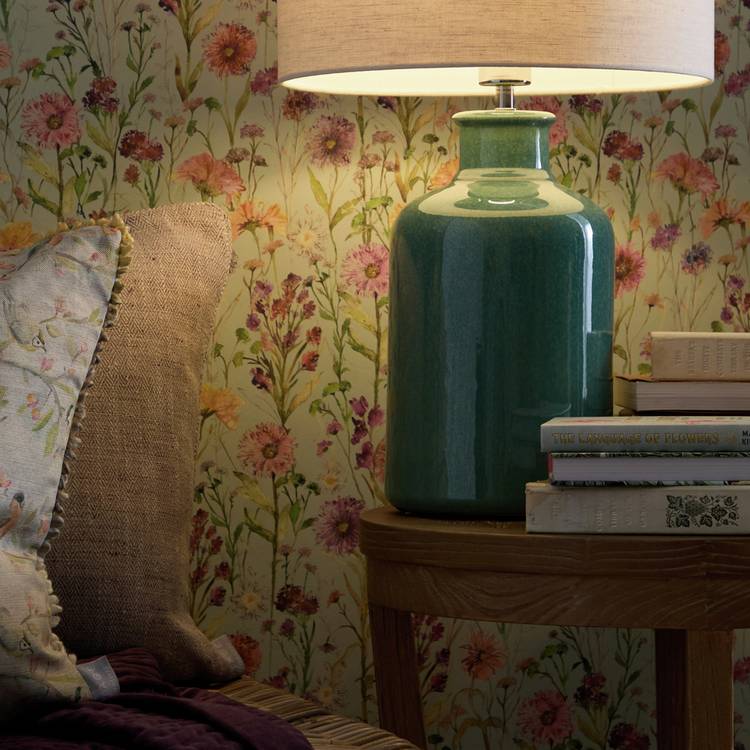 Voyage Maison Elspeth ceramic table lamp base teal (British brand)