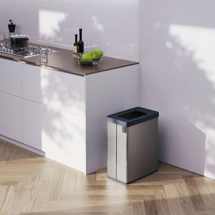 Curver grey 54 litre recycling bin - British product