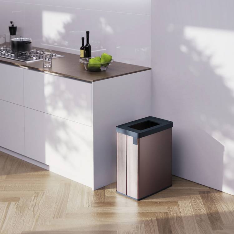 Curver Verto recycling bin 54L Pearl Rose (British brand)