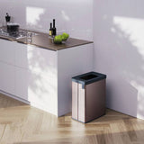 Curver Verto recycling bin 54L Pearl Rose (British brand)
