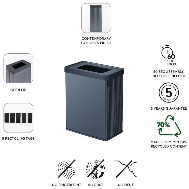Curver Verto recycling bin 54 litre - British product