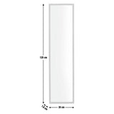 Home Essentials full length wall mirror white frame 120x30cm (British brand)