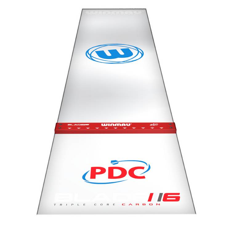 Winmau Clearzone dart mat with oche, UK version