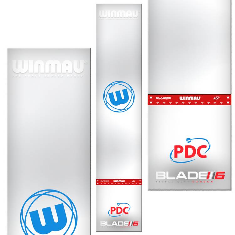 Winmau Clearzone dart mat with oche, UK version