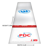 Winmau Clearzone dart mat with oche, UK version