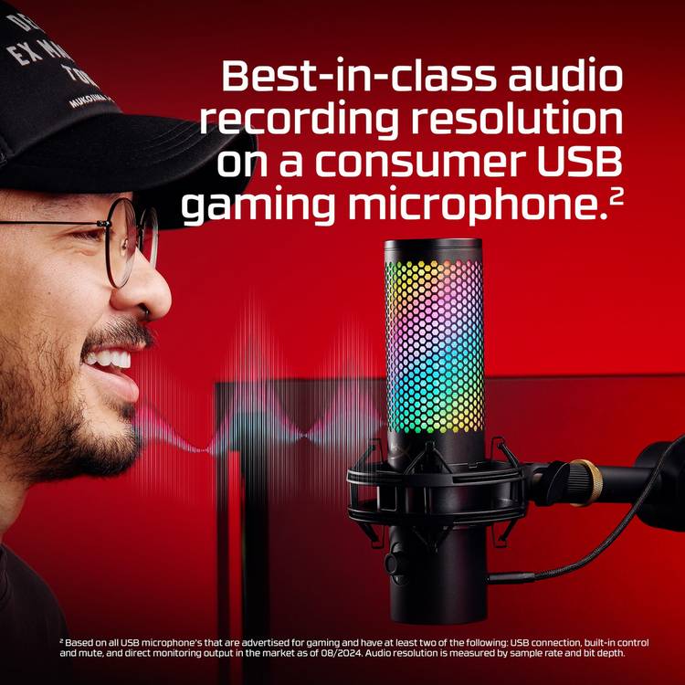 HyperX QuadCast 2 S gaming microphone black (British brand)