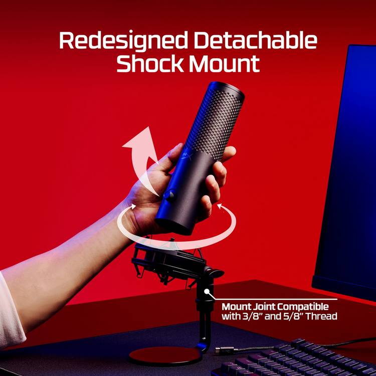 HyperX QuadCast 2 S gaming microphone black (British brand)