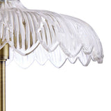 Argos Home petal glass table lamp brushed brass, UK version