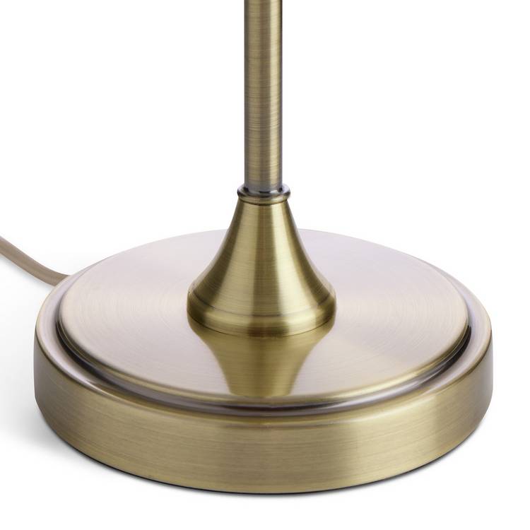 Argos Home petal glass table lamp brushed brass, UK version