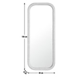 Habitat rattan full length wall mirror 150x60cm, UK version
