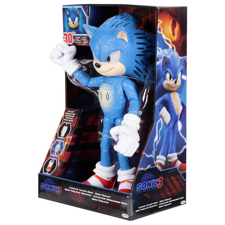Sega Sonic 3 Movie Feature Toy 12 inch figure - British product