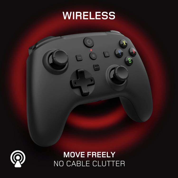 Gioteck WX5 wireless controller for Switch and PC, black, UK version