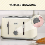 Breville Obliq cream 4-slice toaster, UK version