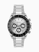 Next Sekonda Silver White Sports 40mm Circuit Chronograph Watch Stainless Steel- Buy online at McGrocer