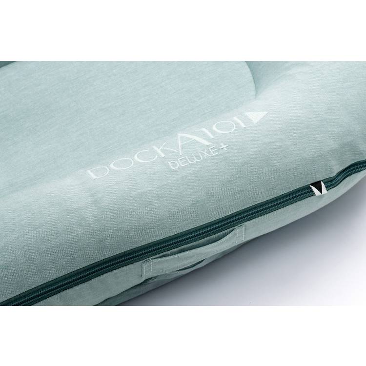 DockATot Dock Marine Chambray baby lounger, imported from the UK