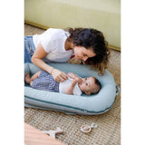 DockATot Dock Marine Chambray baby lounger, imported from the UK