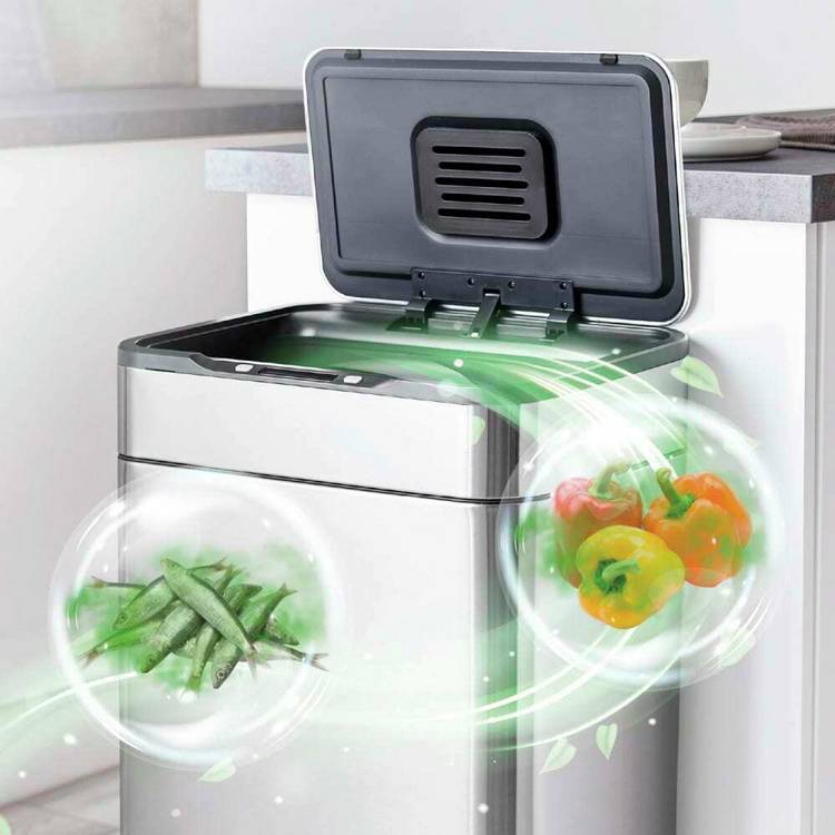 Tower stainless steel sensor bin 65L - British product