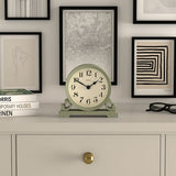 Jones Clocks mantel clock sage green - British product