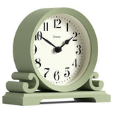 Jones Clocks mantel clock sage green - British product