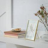 Argos Habitat Skinny Gold Metal Easel Picture Frame 5x7 Inch- Buy online at McGrocer