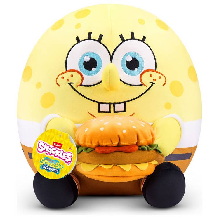 Snackles SpongeBob soft toy 35cm (British brand)