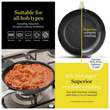 Good Food 5-piece hard anodised pan set, imported from the UK