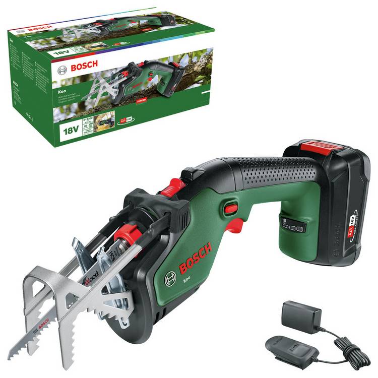 Bosch KEO cordless saw 18V 80mm cutting capacity - British product