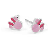 Disney Minnie Mouse pink enamel stud earrings 6.1mm (British brand)