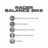 Evo kids balance bike 10 inch wheel, imported from the UK