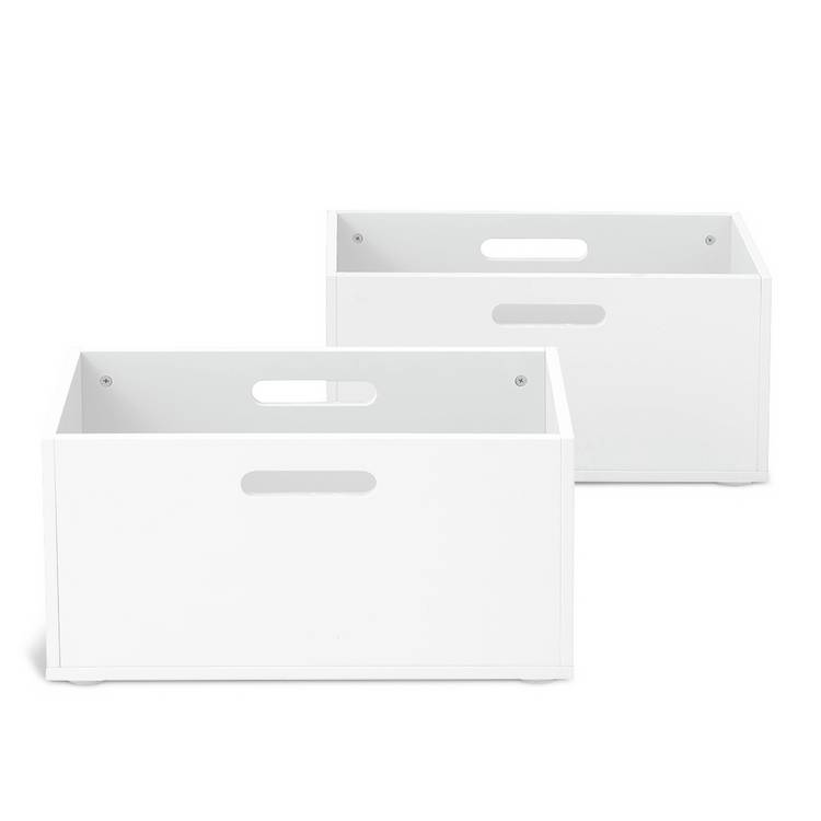 Habitat Henri 2 storage boxes 40 litre white, UK version