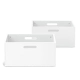 Habitat Henri 2 storage boxes 40 litre white, UK version